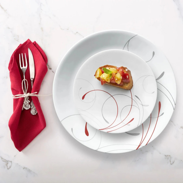 VAJILLA 12PZS REDONDA SPLENDOR CORELLE