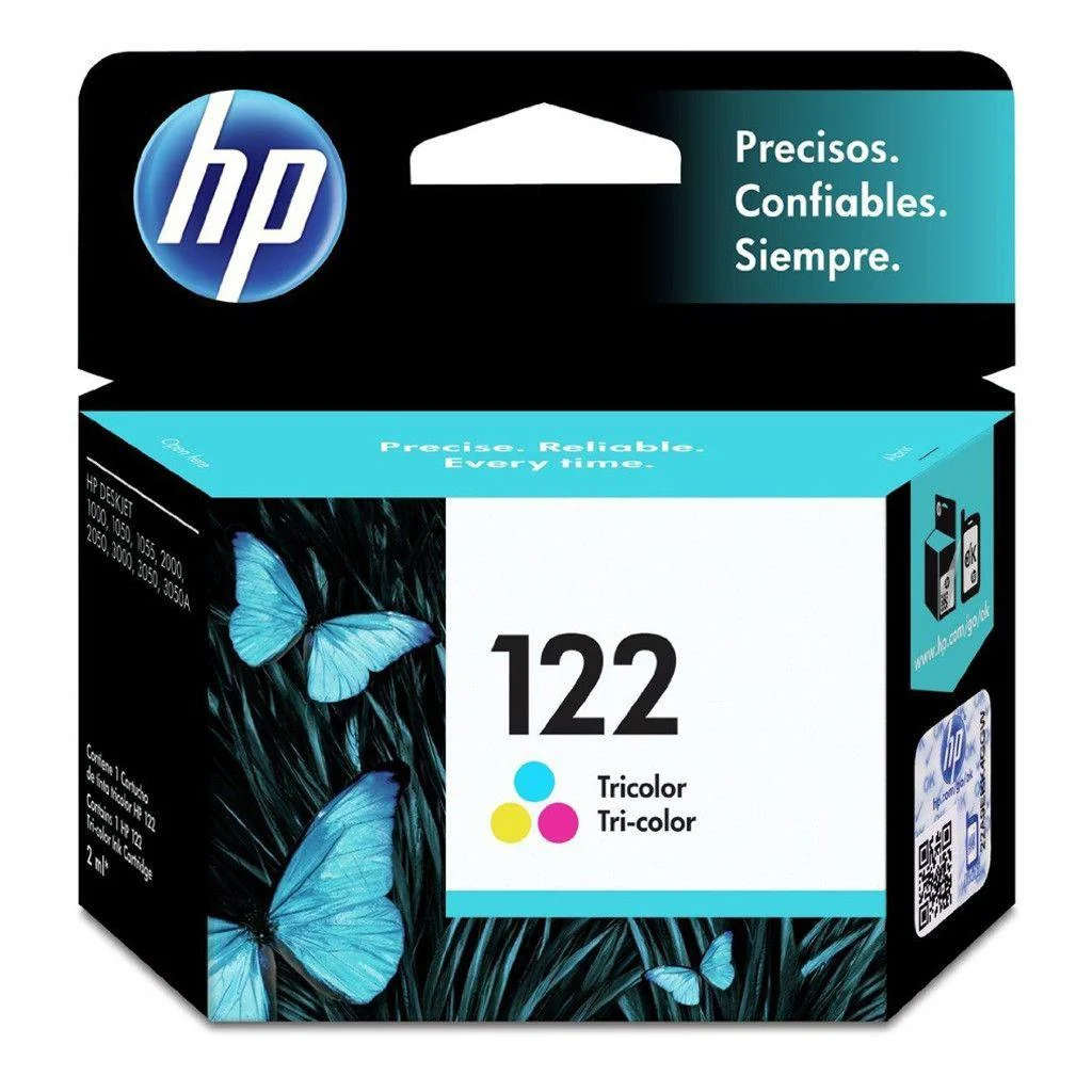 HP Cartucho de Tinta Original Tricolor 122, CH562HL