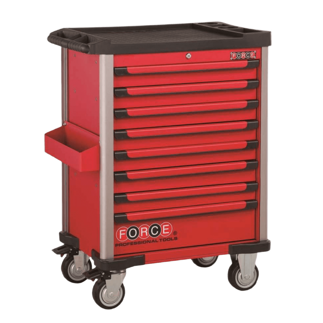 FORCE 10218R CARRO DE 8 GAVETAS COLOR ROJO