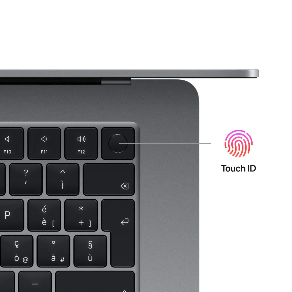 Apple Macbook Air 15.3" (38.86 cm) Apple M2 8GB RAM+ 512GB SSD ROM gris espacial