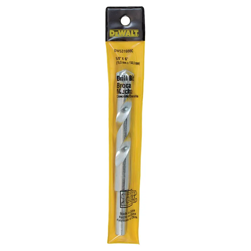 Broca percusión para concreto carburo de tungsteno 15,87 mm 5/16" DeWalt
