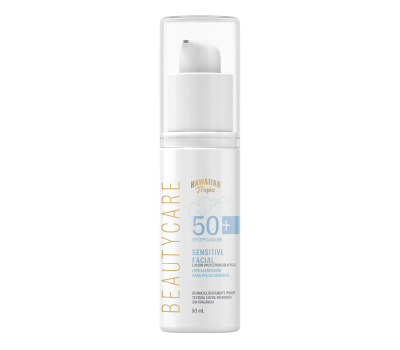 HAWAIIAN TROPIC BEAUTYCARE 50 SPF SENSITIVE FACIAL PROTECTORA SOLAR LOCION 50 ML