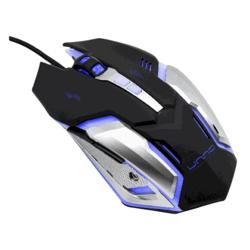 Mouse Gaming Rgb Unno Tekno Brave Alámbrico Usb 2400 Dpi Color