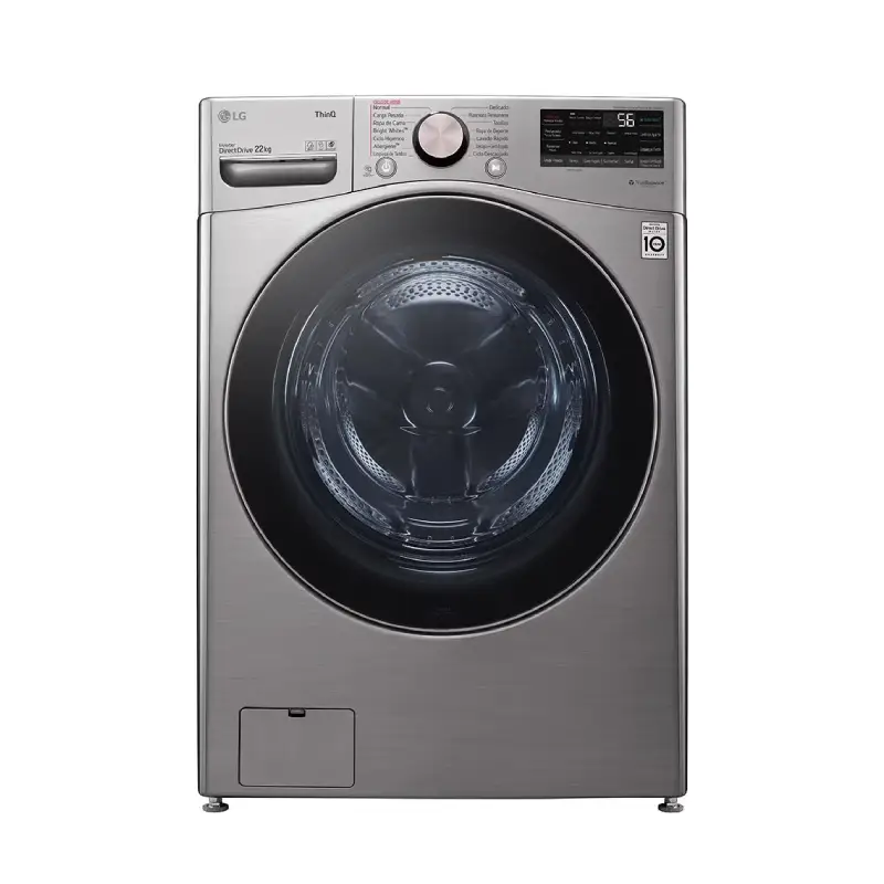 LG – LAVADORA C/F 22KG INVERTER SILVER – WM22VV2S6BR