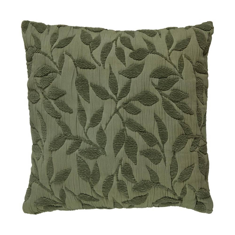 Cojin decorativo de poliester-algodon 50 cm letho verde claro