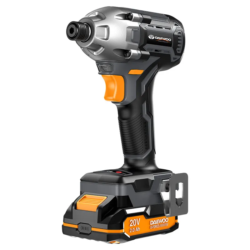 Atornillador de impacto inalámbrico 1/4" 20 V Daewoo incluye 2 baterias 2.0 Ah y cargador