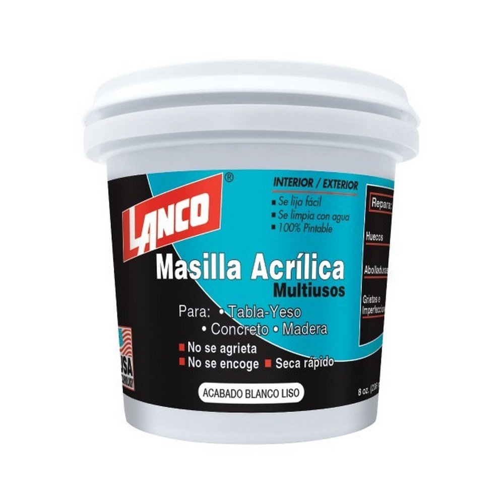 Masilla acrilica blanca 1-16 gal