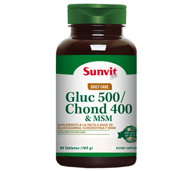 SUNVIT LIFE GLUC 500 / CHOND 400 & MSM 90 TABLETAS