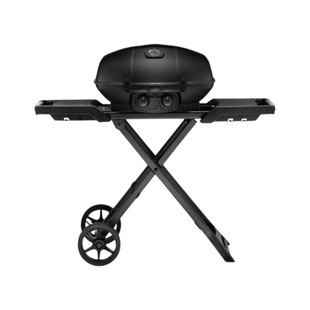 Parrilla de gas portatil 12.000 btu phantom travelq pro 285x 2 quem + base tijera