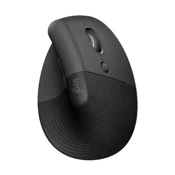 Mouse Logitech Lift Vertical Ergonomic + Receptor 4000 DPI Inalámbrico Bluetooth – Negro