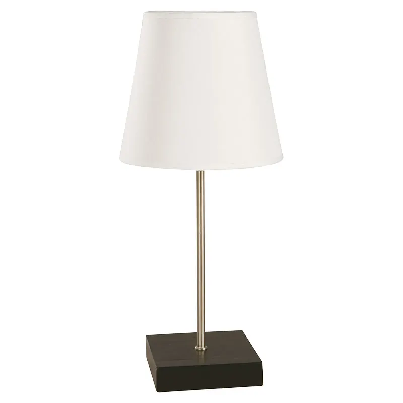 Lámpara de mesa negro y níquel