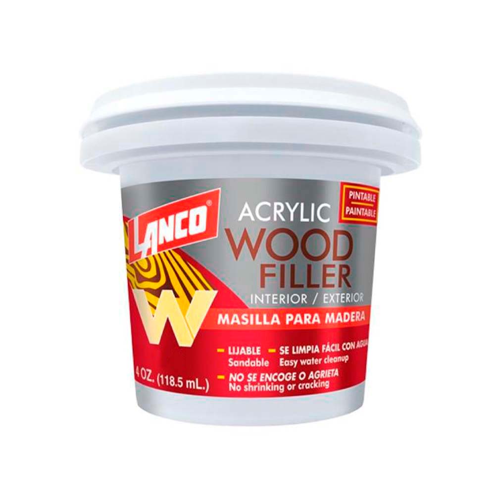 Masilla para madera base agua cedro mate wood filler 118.5 ml (4 oz)