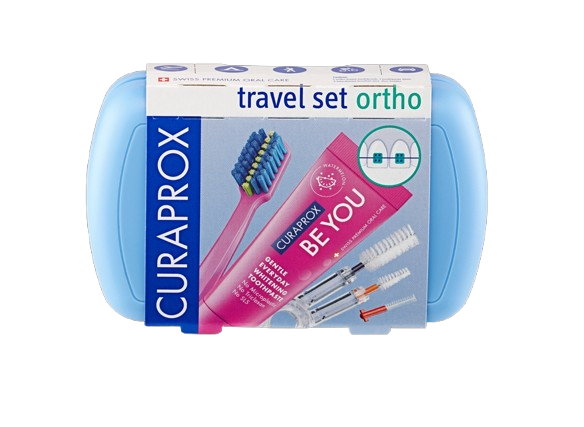 CURAPROX TRAVEL SET ORTHO BLUE 1 UNIDAD(ES)