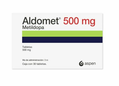 Aldomet 500 mg 30 tabletas