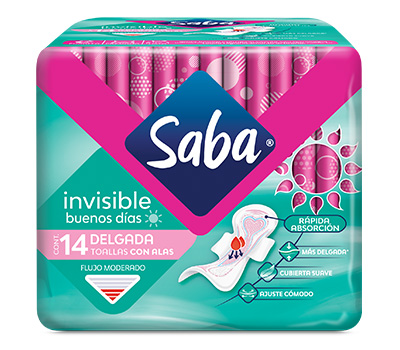 SABA INVISIBLE CON ALAS 14 UNIDADES