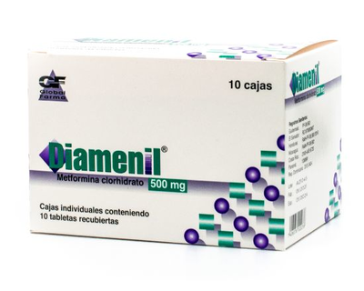 Diamenil 500 mg 10 tabletas
