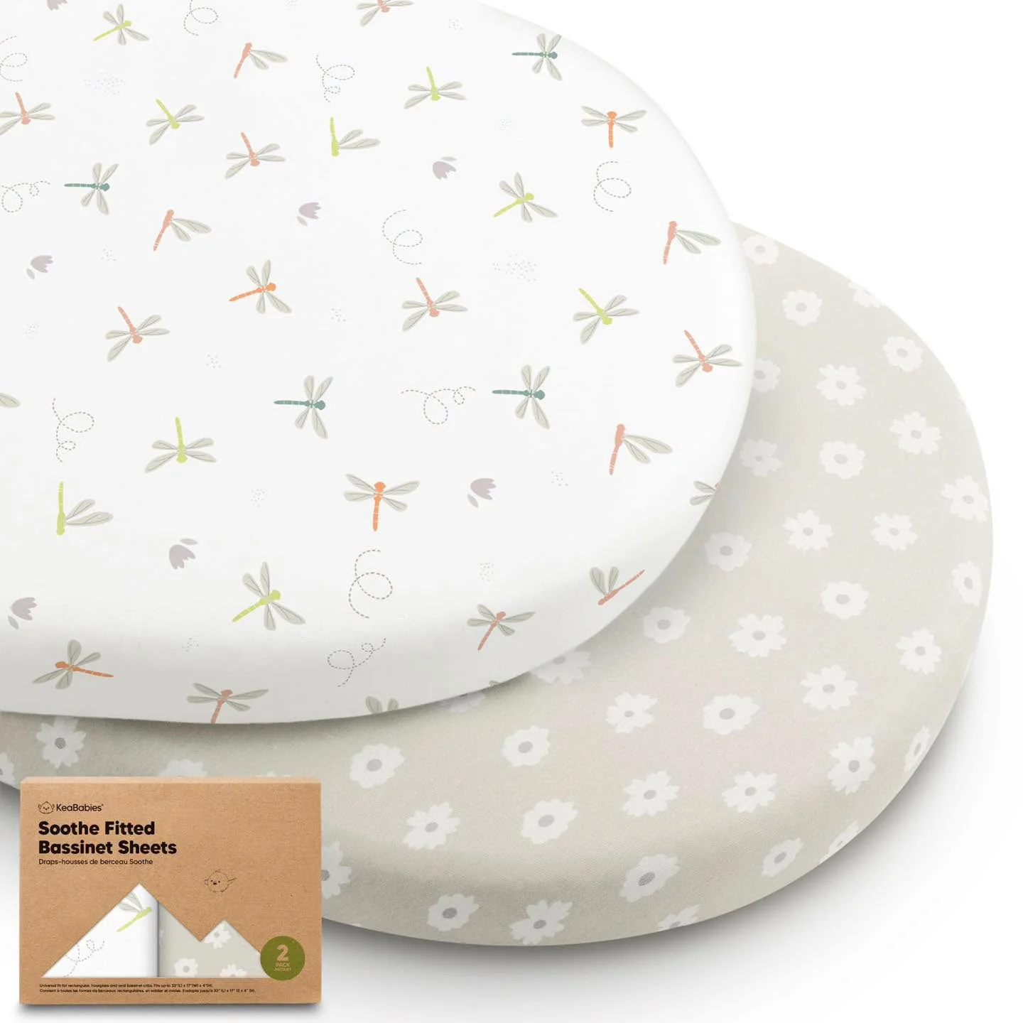 Set de 2 sábanas Keababies para Moisés o colecho