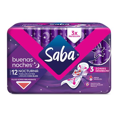 SABA B.NOCHES C/ALAS EXT/L X12
