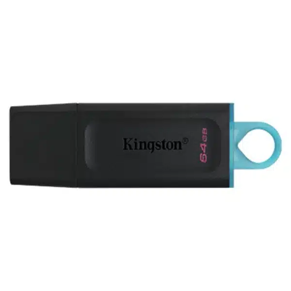 Memoria USB 64GB Kingston Data Traveler Exodia 3.2 GEN 1 USB-A – Negro / Turquesa