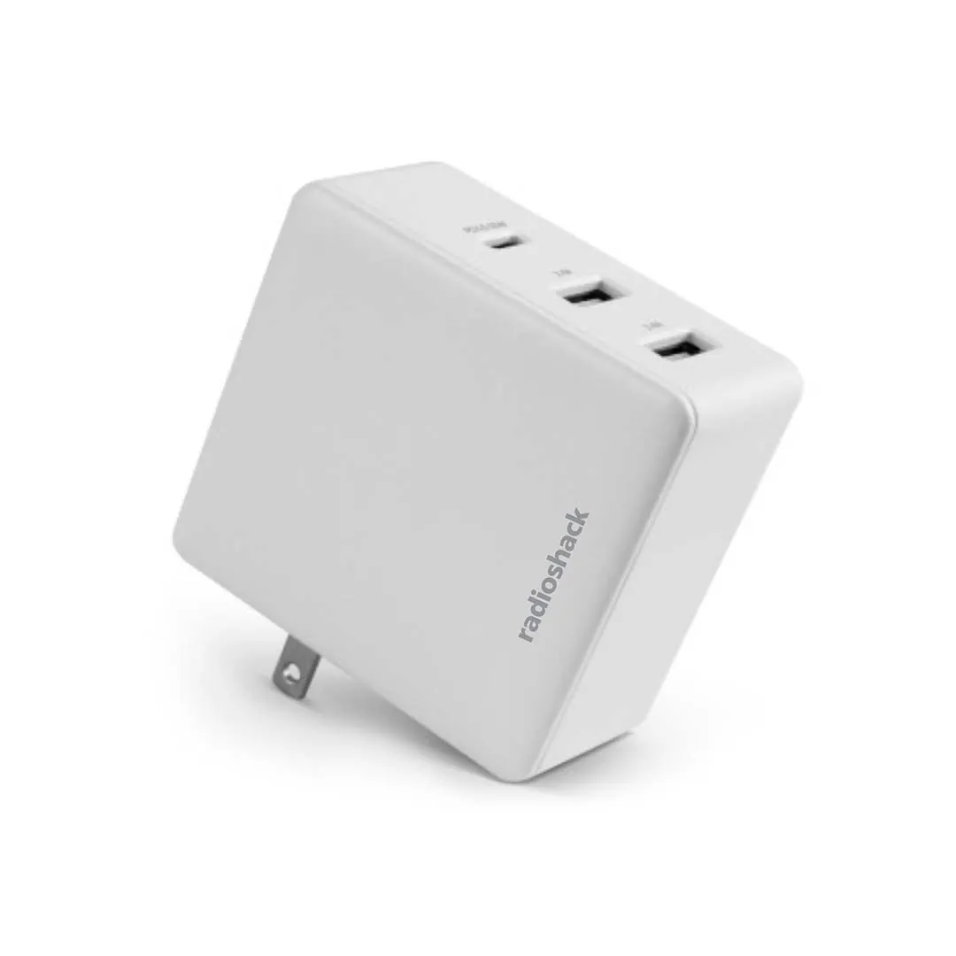 Cargador de pared RadioShack USB 3 puertos 2605162 Blanco