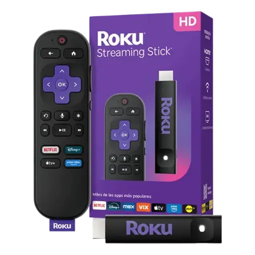 Dispositivo de Streaming Roku Streaming Stick HD Negro 3840MXN