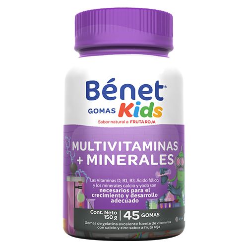 BENET GOMAS KIDS MULTIVITAMINICO 45 GOMAS 150g