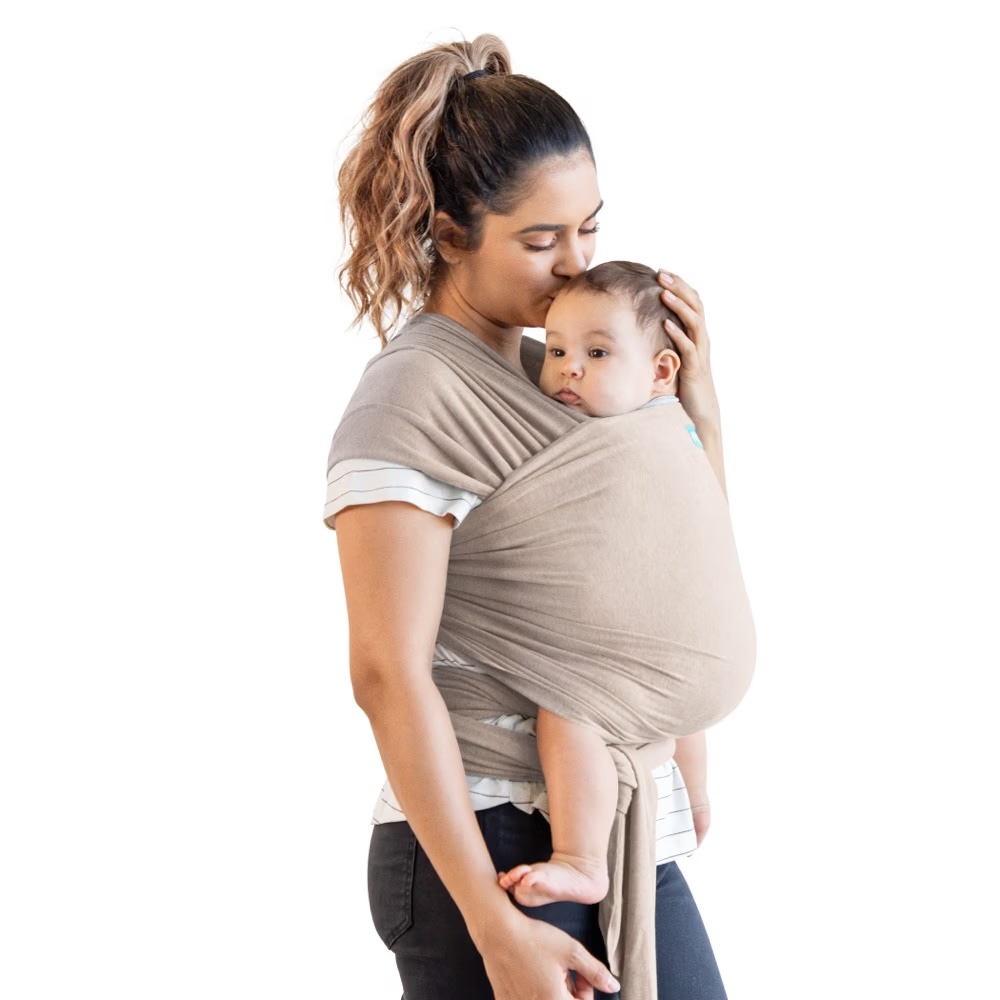Moby- Fular cargador o portabebé Elements para Bebé – Taupe