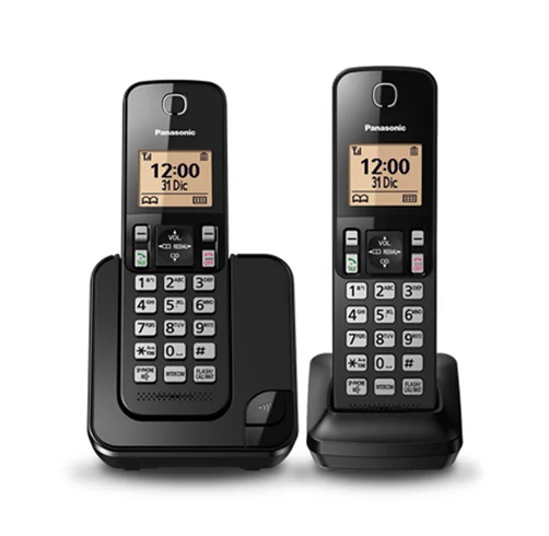 Telefono Fijo Panasonic KX-TGC352 – Negro – KX-TGC352LAB
