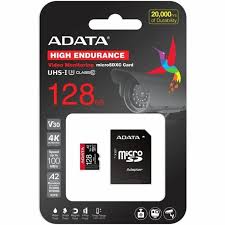 Memoria Micro Sdxc 128 GB Adata AUSDX128GUI3V30SHA2-RA1 CL10 UHS-I U3 V30S 100 Mb/s / 80 Mb/s para Dispositivos Móviles, Cámaras y Grabación de Video