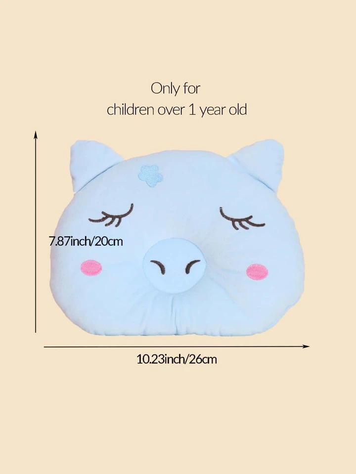 almohada de bebe azul