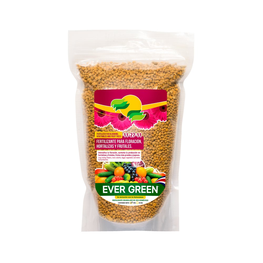 Fertilizante 11 27 11 para floracion hortalizas y frutales