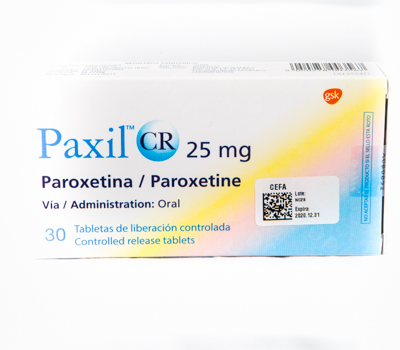 PAXIL CR 25 MG TABLETAS VIA ORAL