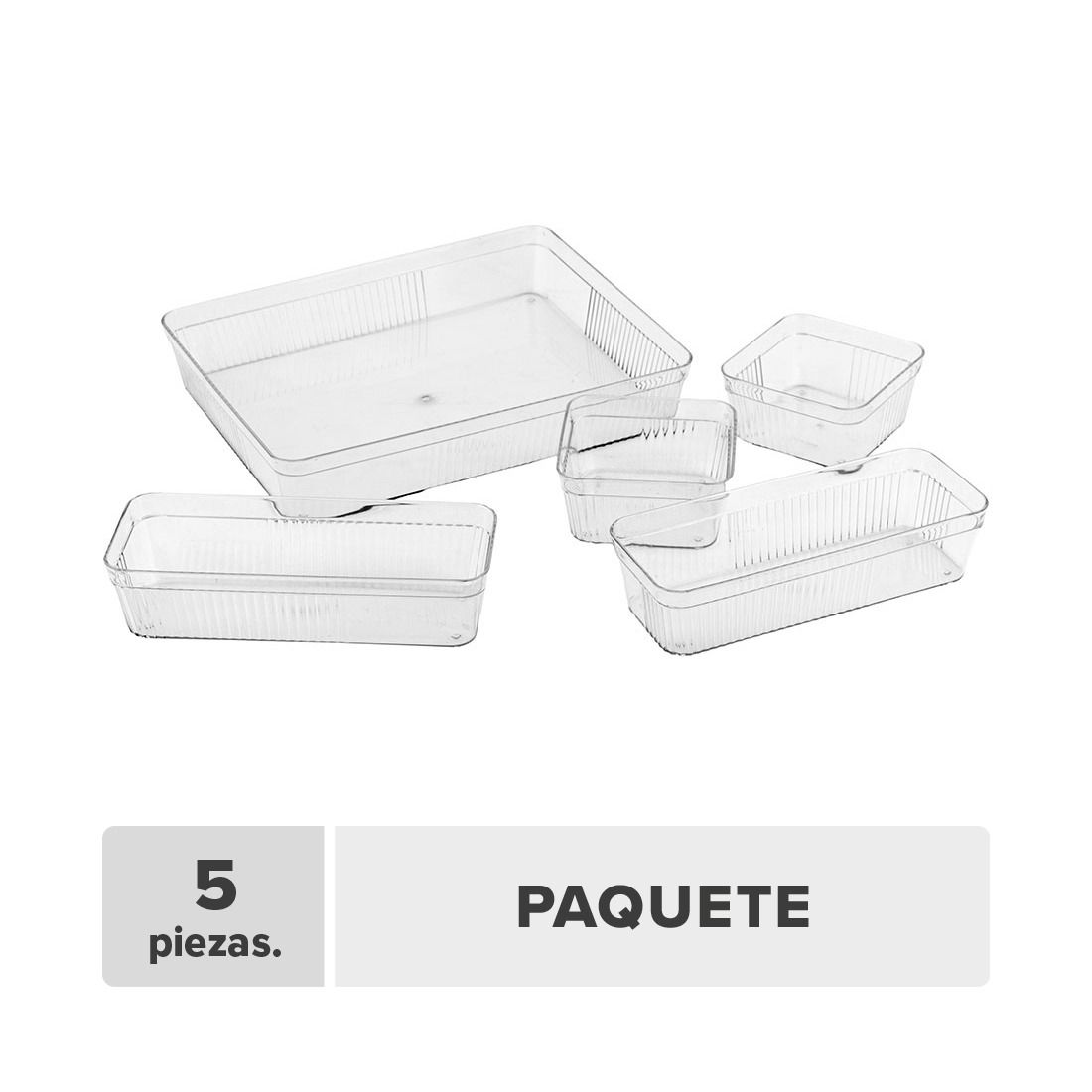 Caja organizadora pet 5pcs