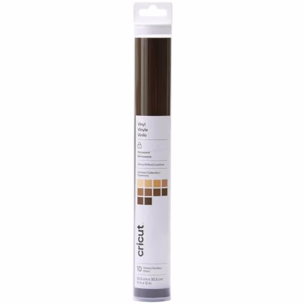 CRICUT VINIL HOJA SAMPLER – TONOS PIEL – 10 HOJAS – PERMANENTE