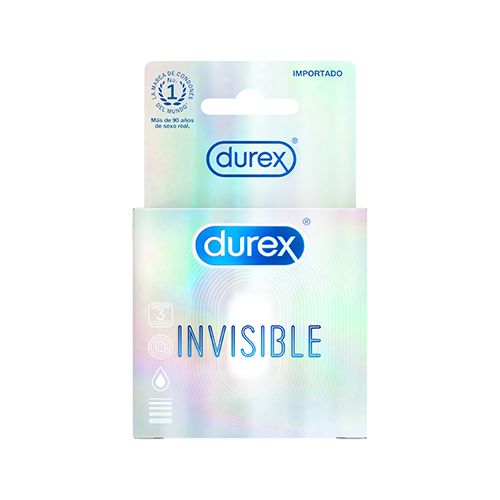 DUREX INVISIBLE X 3 UNDS