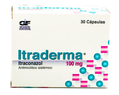 Itraderma 100 mg 30 capsulas