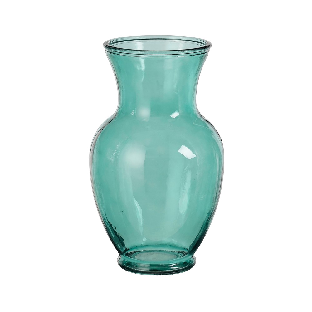 Florero de vidrio 27.5x16 cm tygo verde transparente