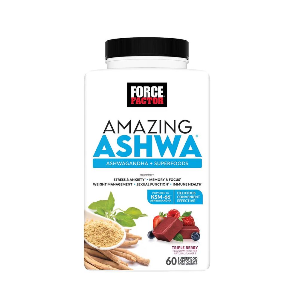 Force Factor Amazing Ashwa x60 gomitas de ashwagandha