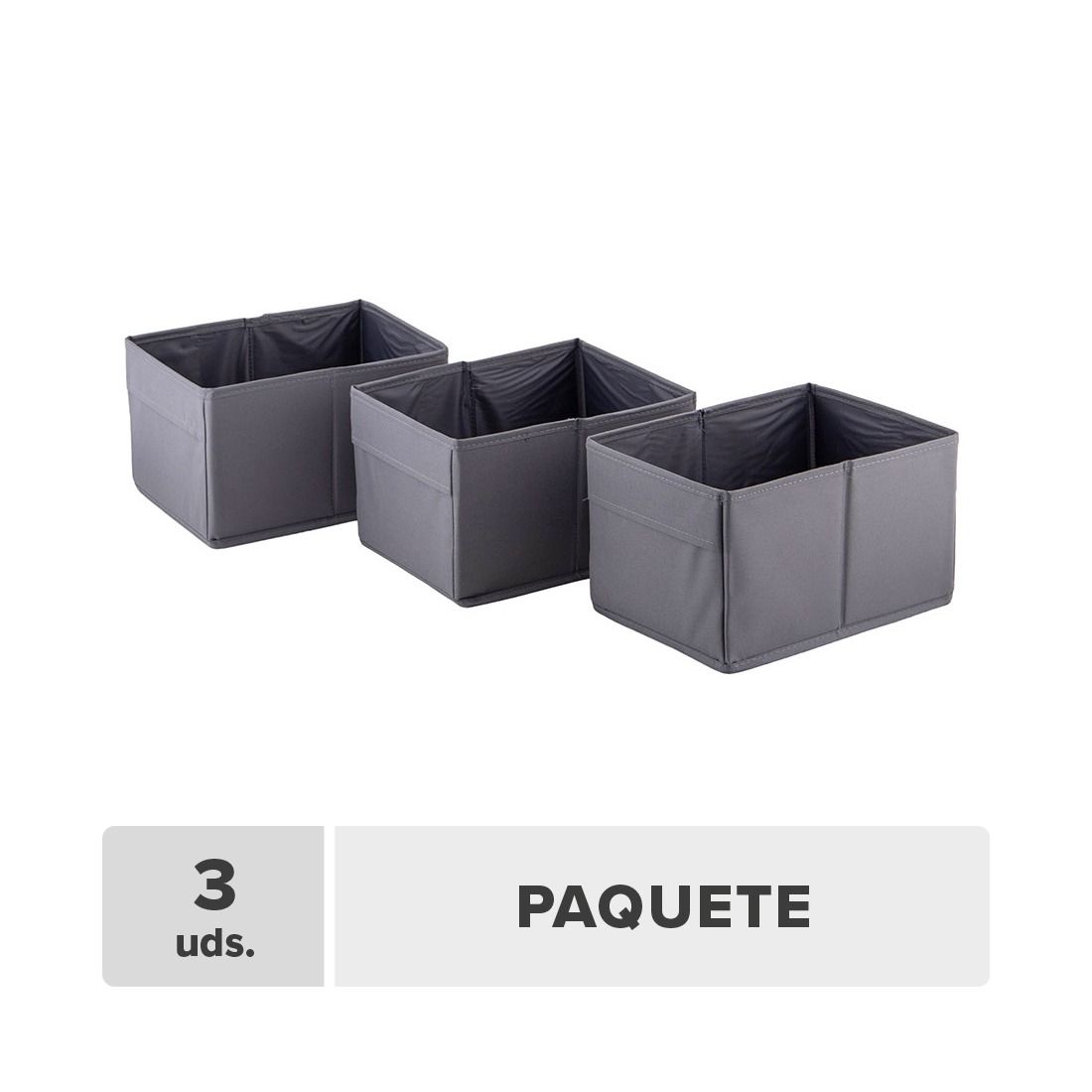 Organizador plegable poliéster 18x25x15cm 3unds