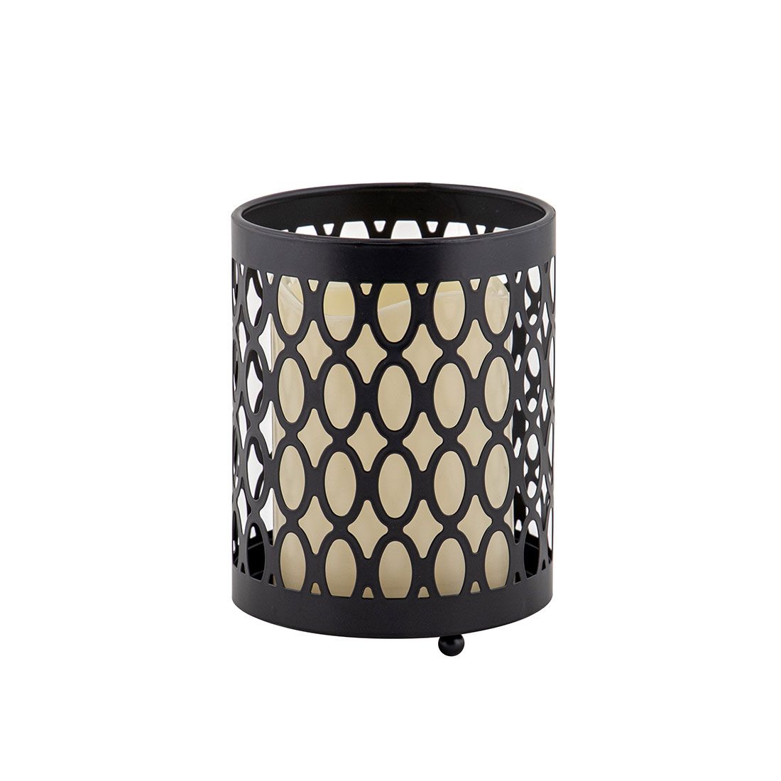 Lámpara led baterías hierro 10x10x13cm