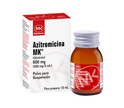 MK AZITROMICINA 600 mg POLVO SUSPENSION 15 ml