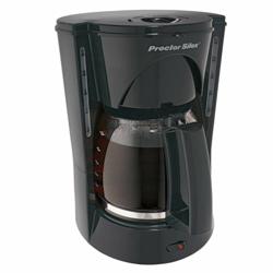 Cafetera Proctor Silex de 12 Tz Negro Con Filtro Y Antigoteo 48
