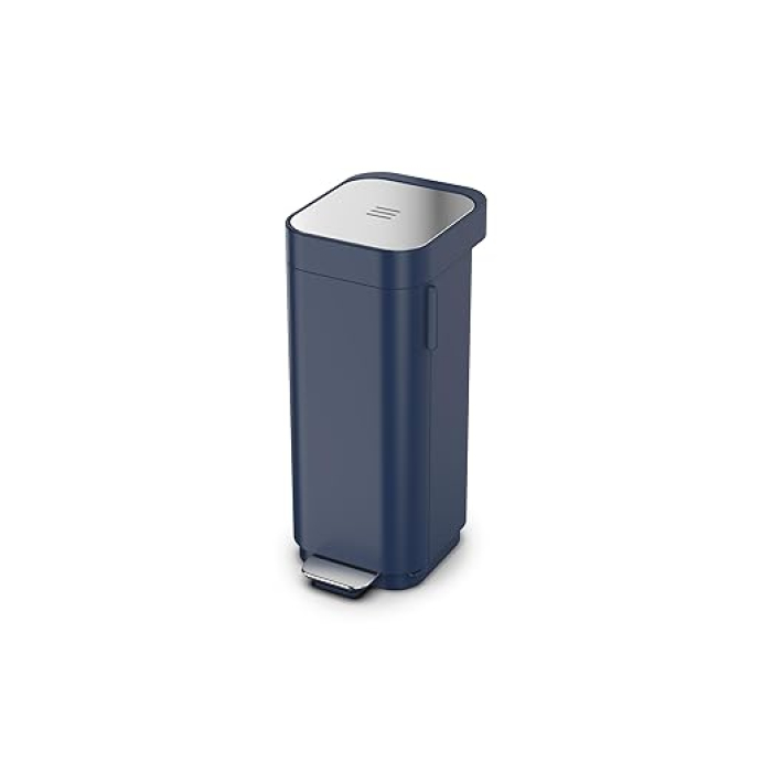 BASURERO 40L FRONTAL AZUL JOSEPH JOSEPH