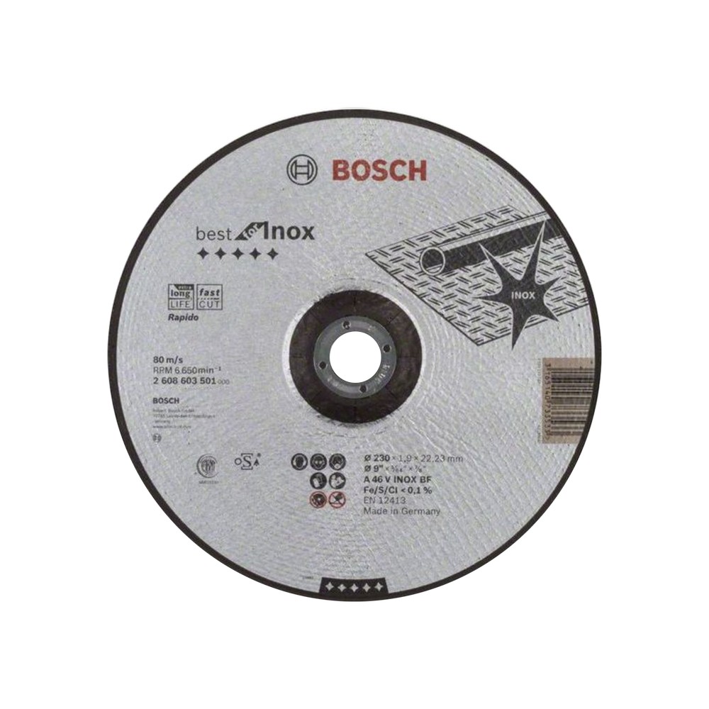 Disco de corte para metal 9x1-16x7-8 pulg