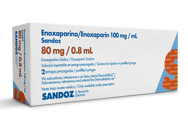 ENOXAPARINA PRECARGADA 80MG/0.8ML X2 INYECTABLES