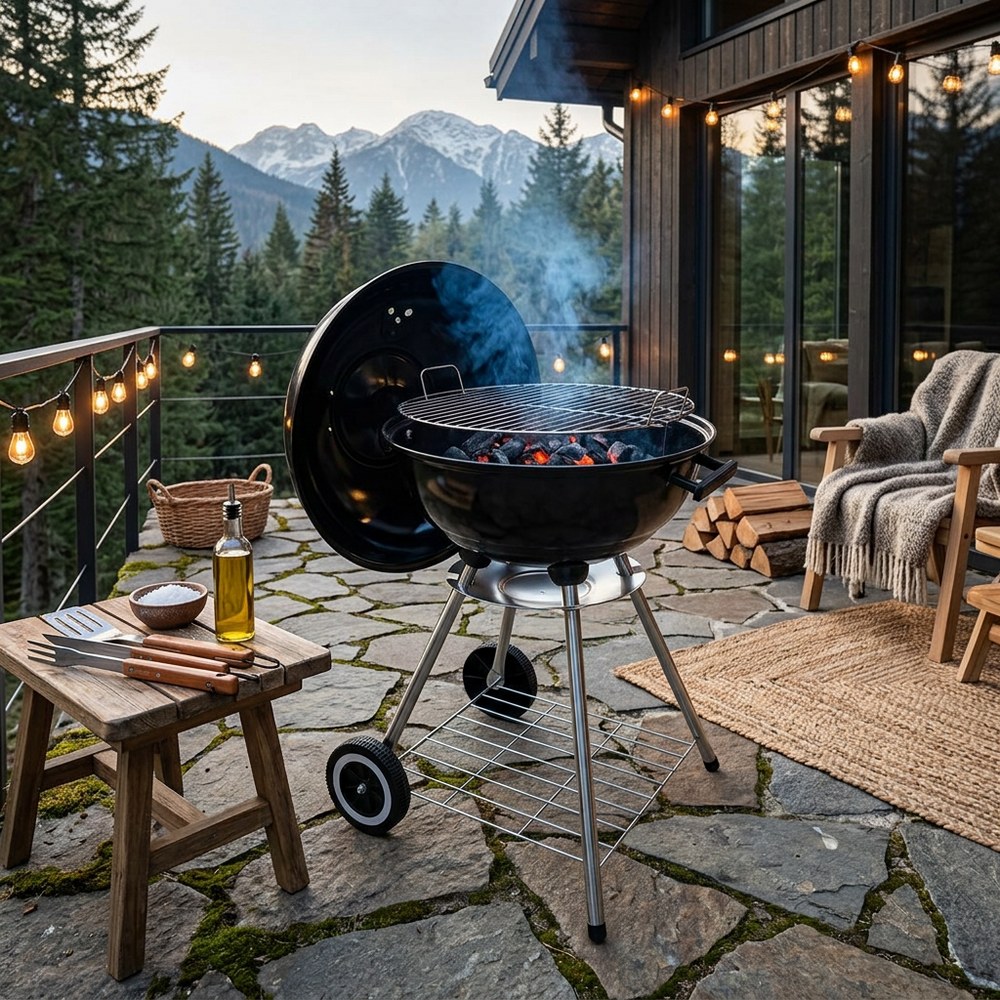 Barbacoa carbon 18 pulg negro kettle style