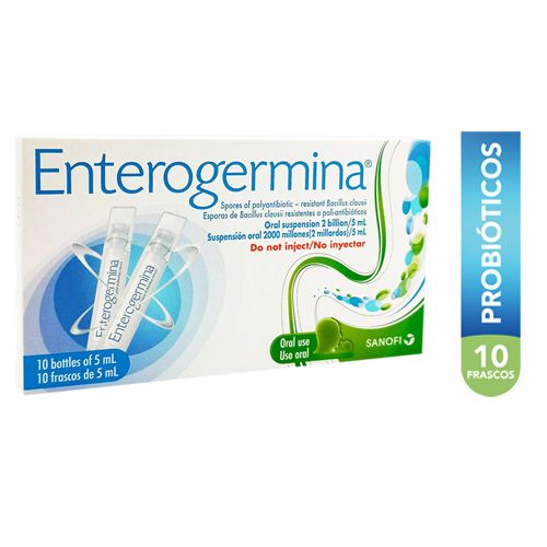 ENTEROGERMINA SOLUCIONES ORALES 5 ML