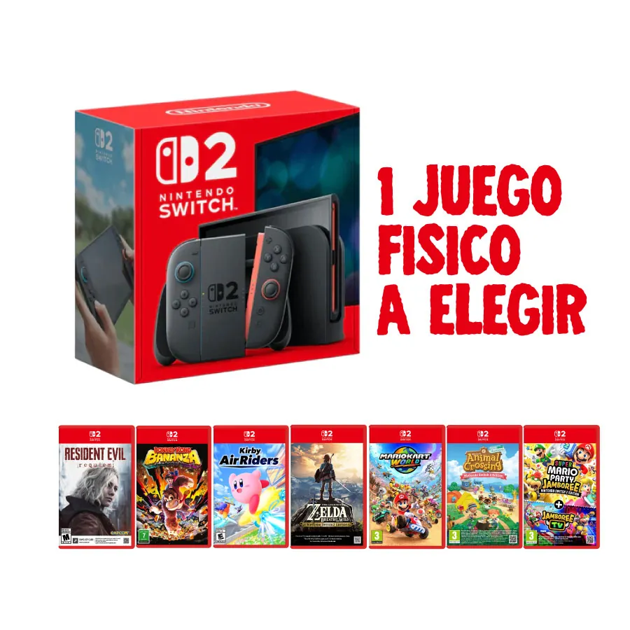 Consola Nintendo Switch 2 + 1 juego a elegir (Fisico)