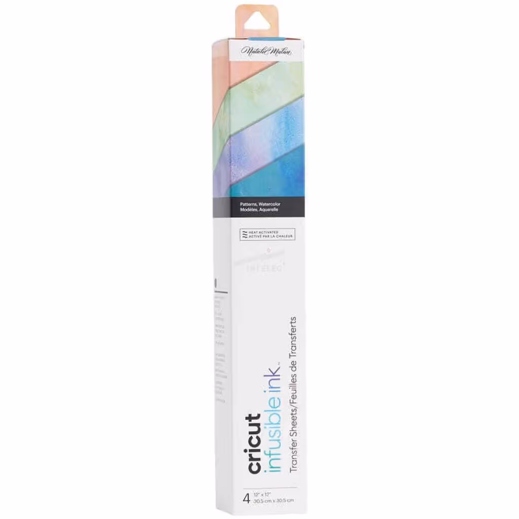 CRICUT HOJA INFUSIBLE INK TRANSFER – WATERCOLOR – 4 HOJAS – PERMANENTE