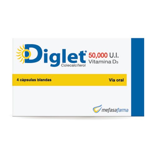 DIGLET 50000 U.I. X 4 CAPS